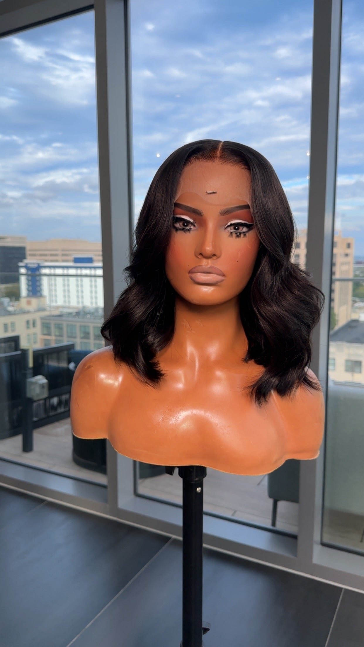 Curled Bob Wig Sale