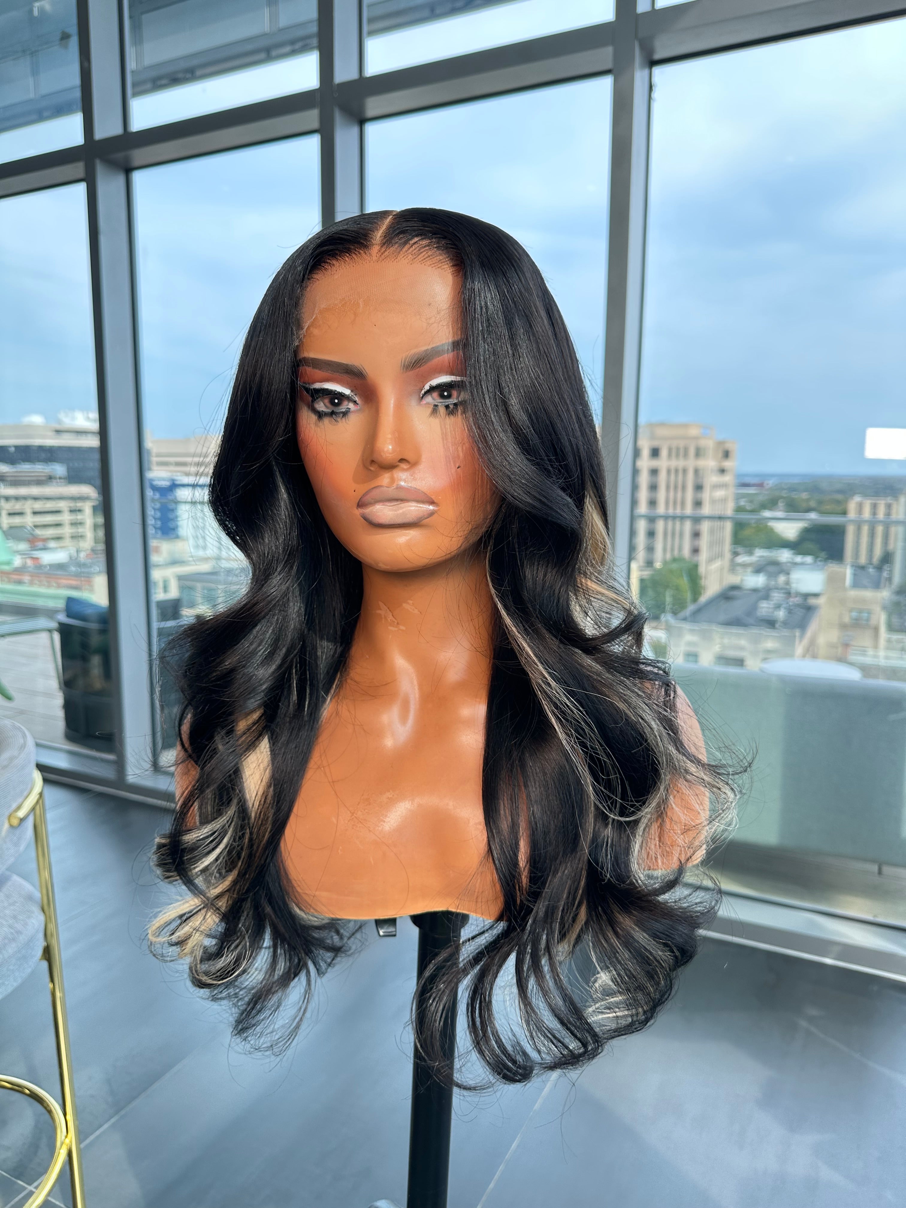 Highlight Closure Wig Sale